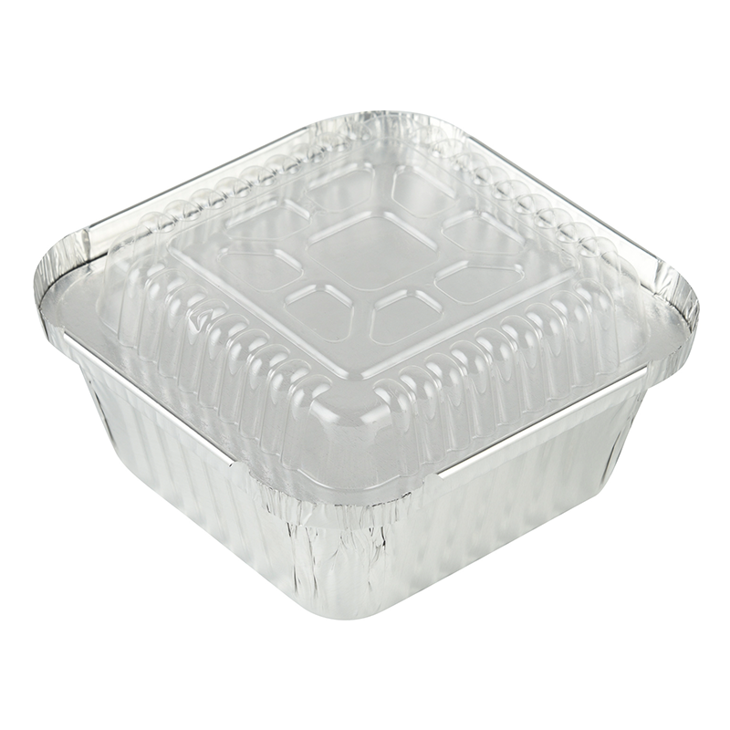 200ml dikdörtgen alüminyum folyo kabı IK101