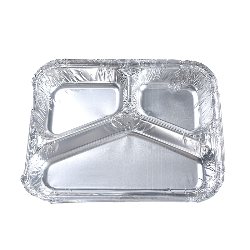 Dikdörtgen 3 bölmeli tepsi 227-3